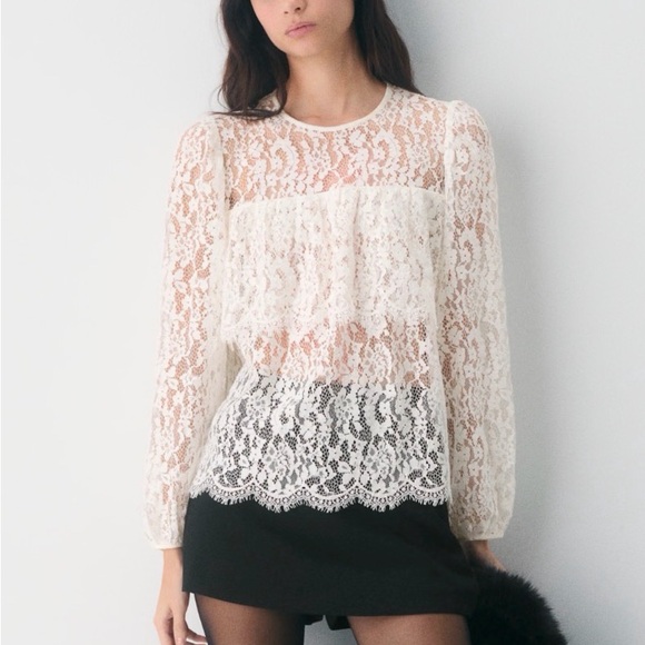 Aritzia Tops - Aritzia Vignette Lace Blouse